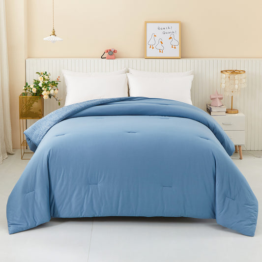 WONGS BEDDING Smooth, Comfortable and Cooling Duvet Cover-Blue