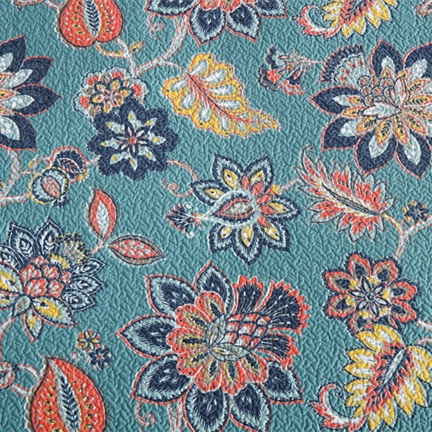 Pure Cotton Retro Floral Patterns 3 Pieces Quilt Set with 2 Pillowcases