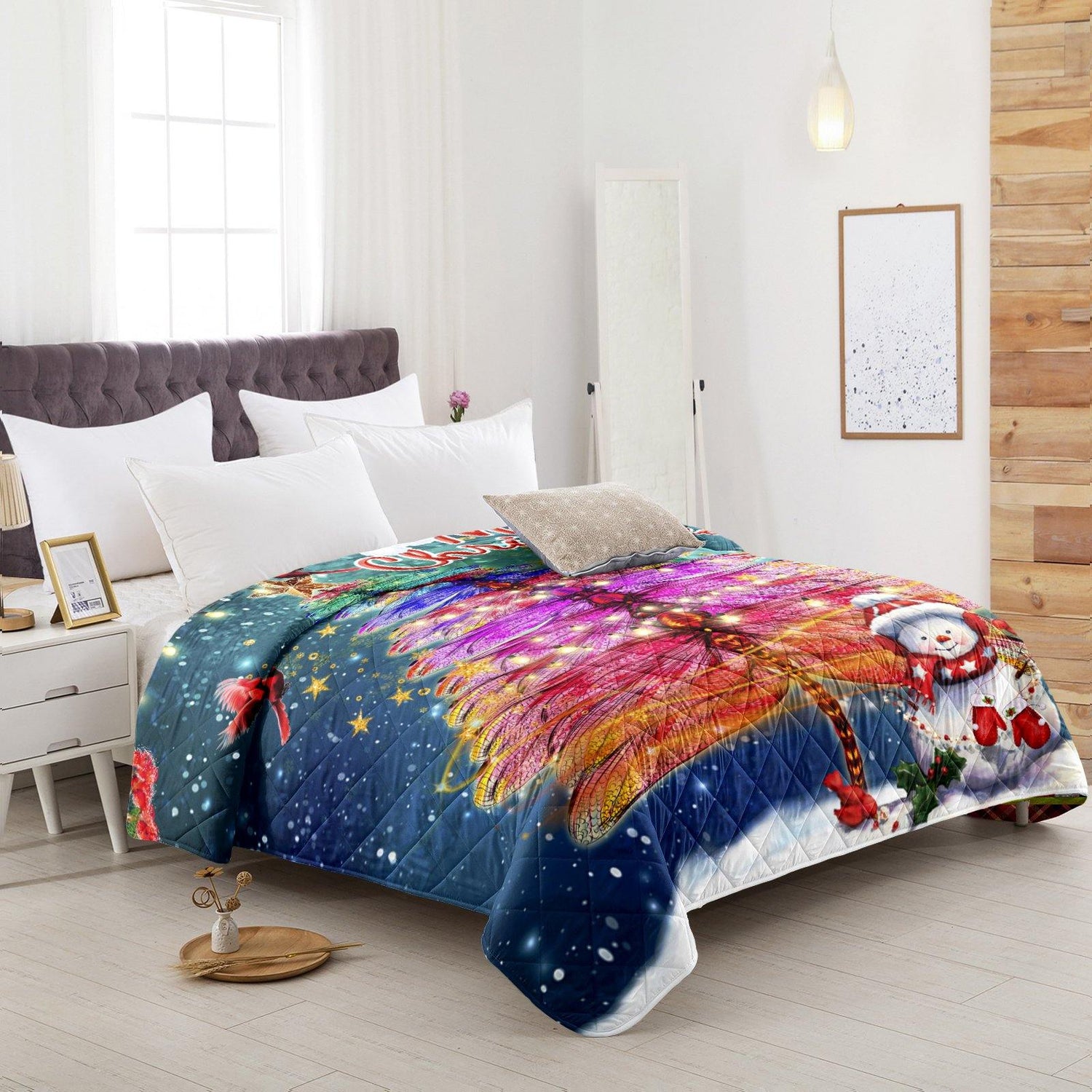 Christmas tree elements Quilt Set for all seasons - Wongs bedding