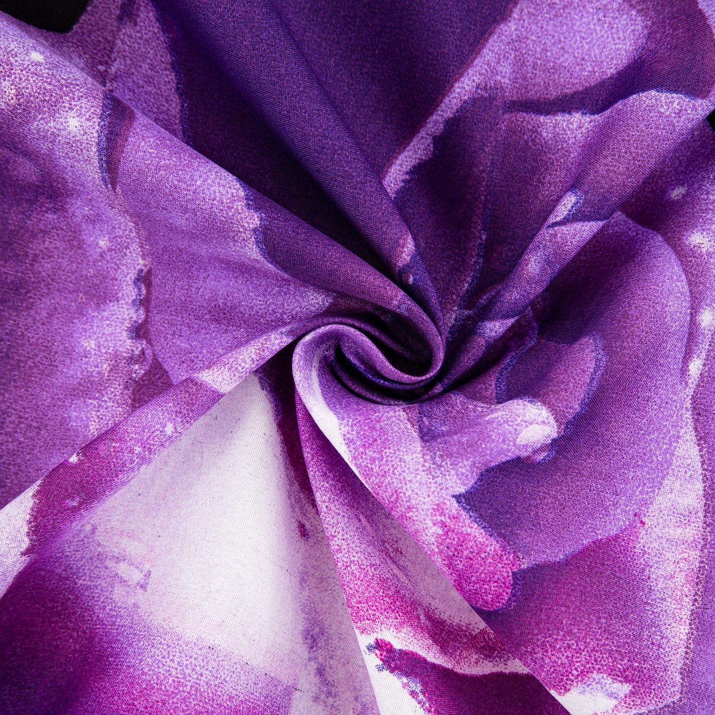 WONGS BEDDING Large Purple Flowers Sheet Set 4 Pieces Set