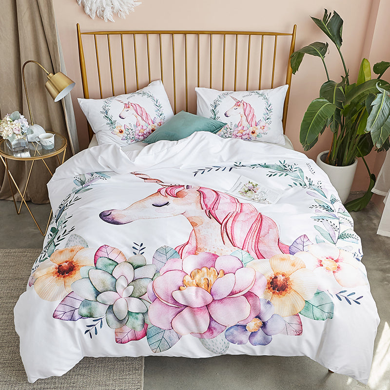 WONGS BEDDING Unicorn Duvet cover set Bedding Bedroom set