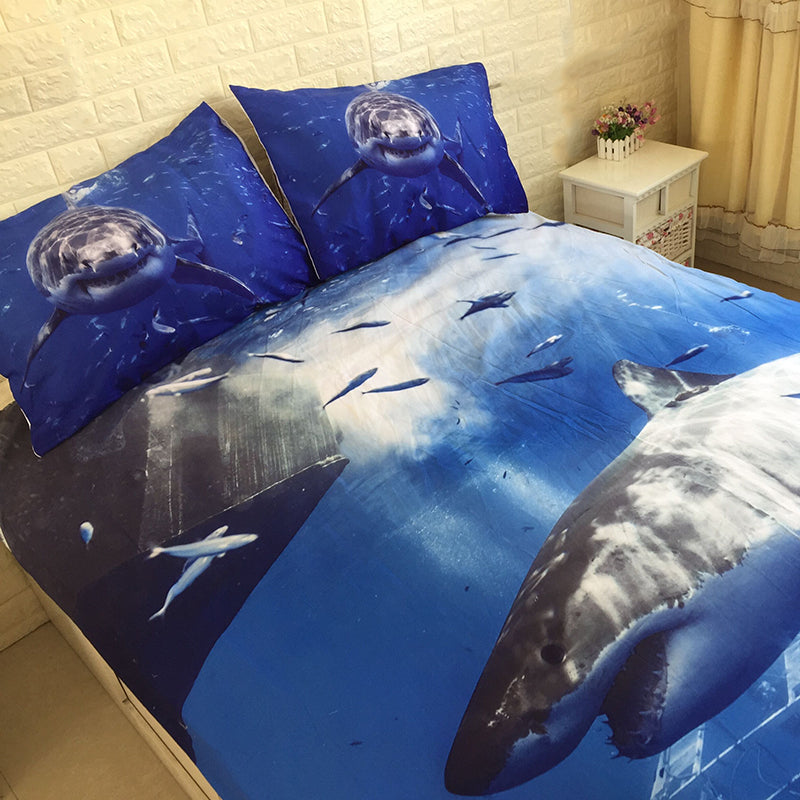 WONGS BEDDING shark Duvet cover set Bedding Bedroom set
