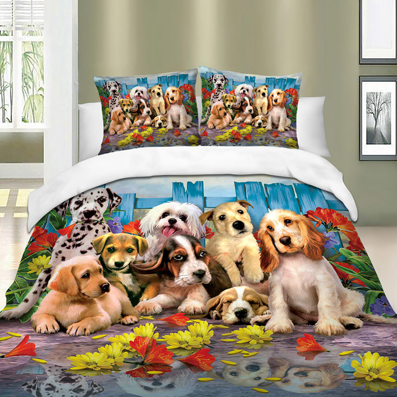 WONGS BEDDING Dogs Duvet cover set Bedding Bedroom set
