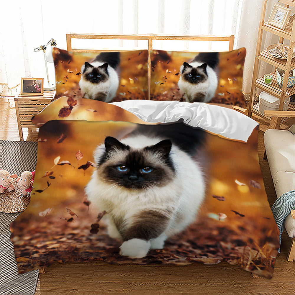 WONGS BEDDING Cat Duvet cover set Bedding Bedroom set