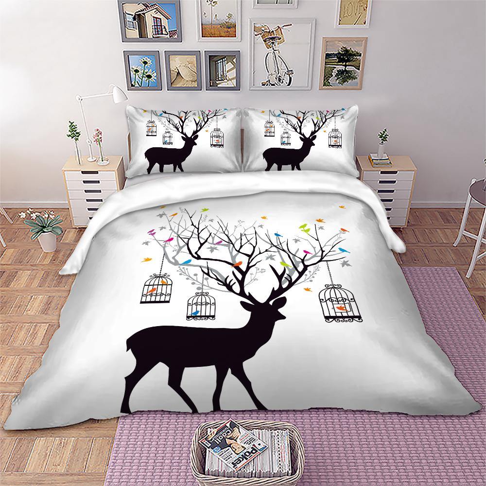 WONGS BEDDING Deer Bedding Bedroom Home Kit - Wongs bedding