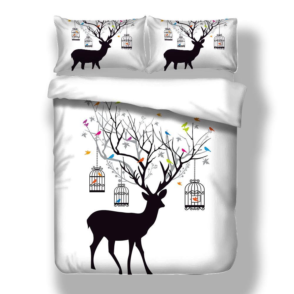 WONGS BEDDING Deer Bedding Bedroom Home Kit - Wongs bedding