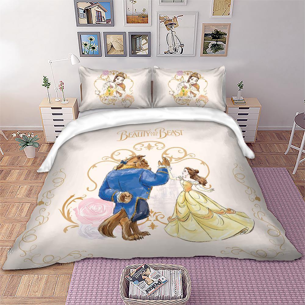 WONGS BEDDING cartoon character couple printing bedding bedroom home kit - Wongs bedding
