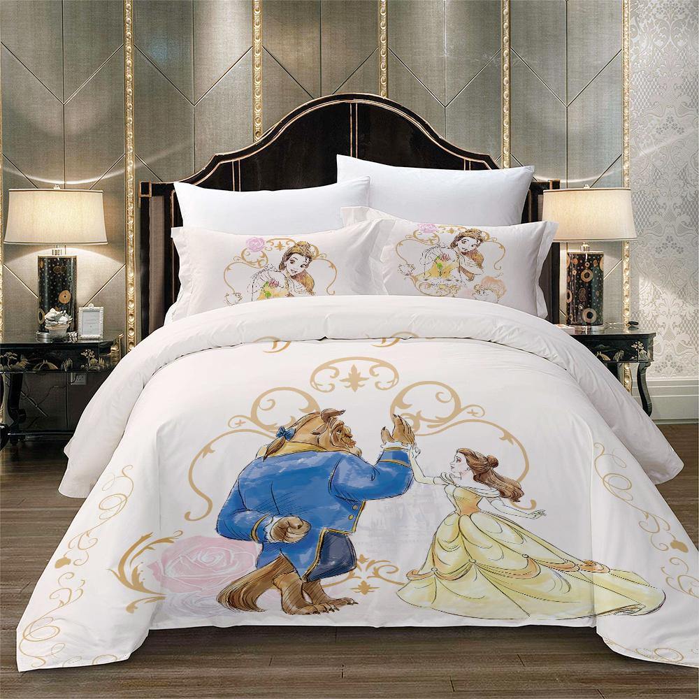 WONGS BEDDING cartoon character couple printing bedding bedroom home kit - Wongs bedding
