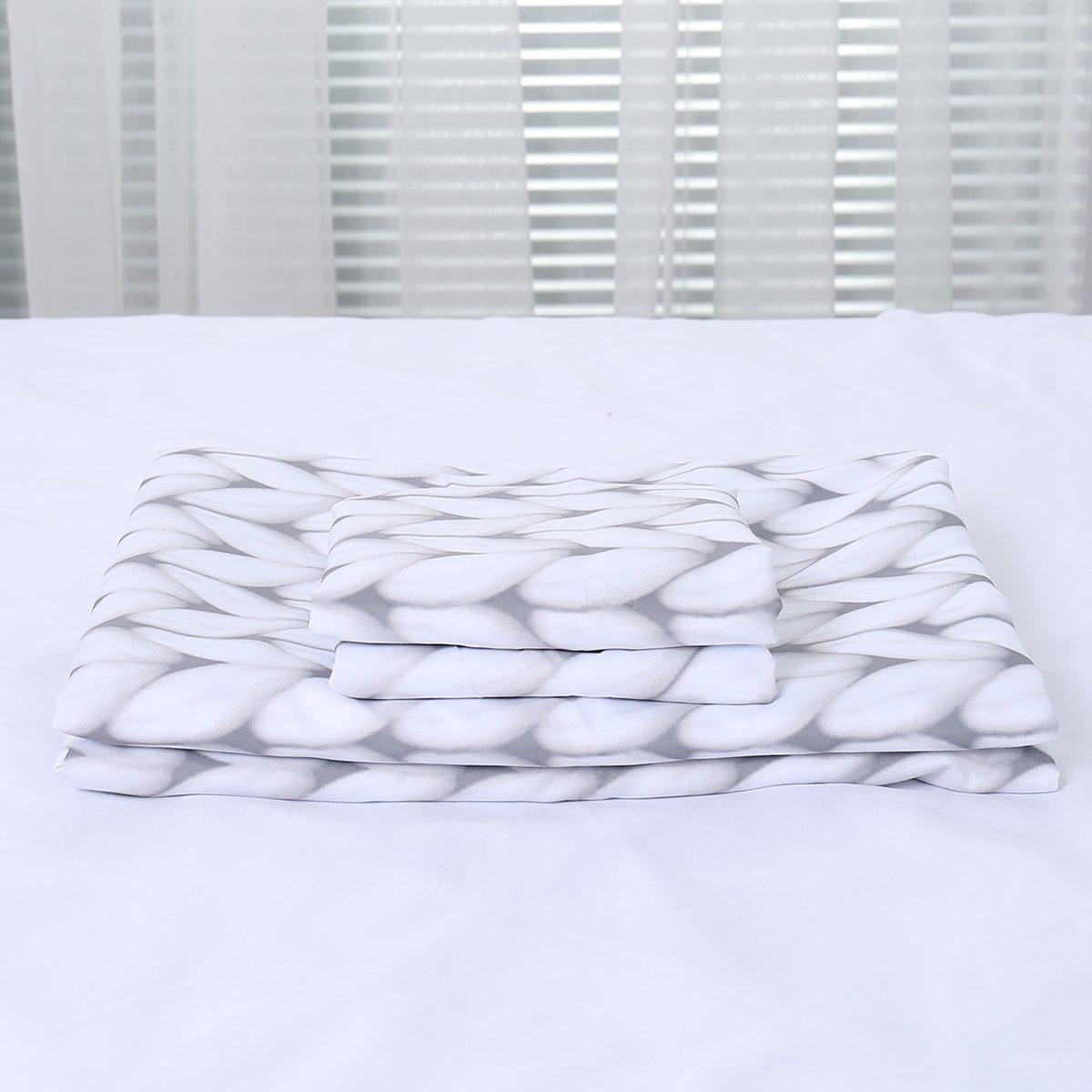 WONGS BEDDING Weave pattern Bedding Bedroom Home Kit - Wongs bedding