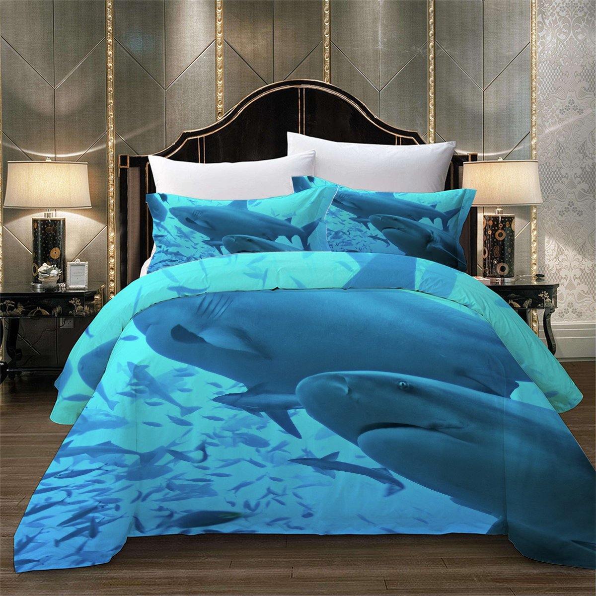 WONGS BEDDING Big Shark Bedding Bedroom Home Kit - Wongs bedding