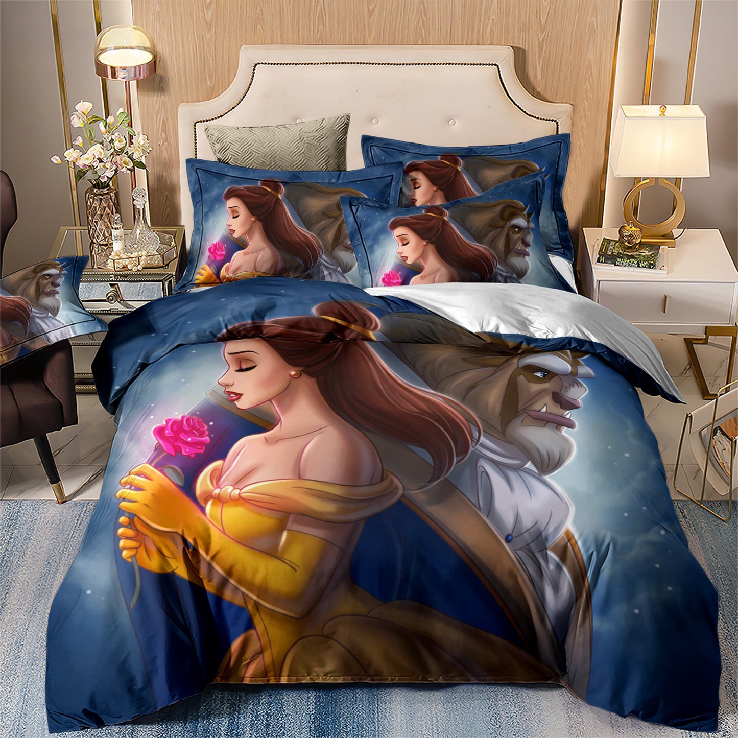 WONGS BEDDING Beauty and the beast Duvet cover set Bedding Bedroom set