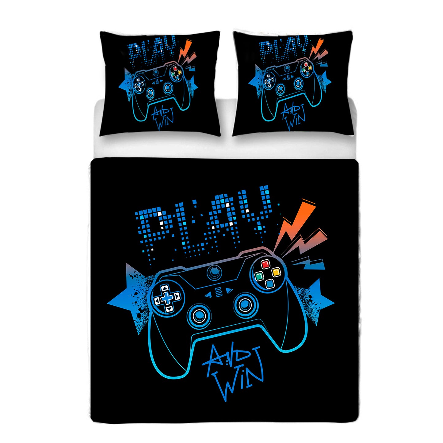 Gamepad Duvet Cover with 2 Pillow cases