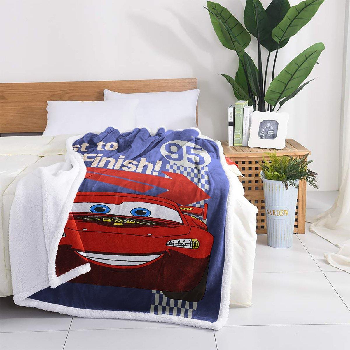 WONGS BEDDING Children's toy car fleece blanket bedroom living room decoration blanket - Wongs bedding