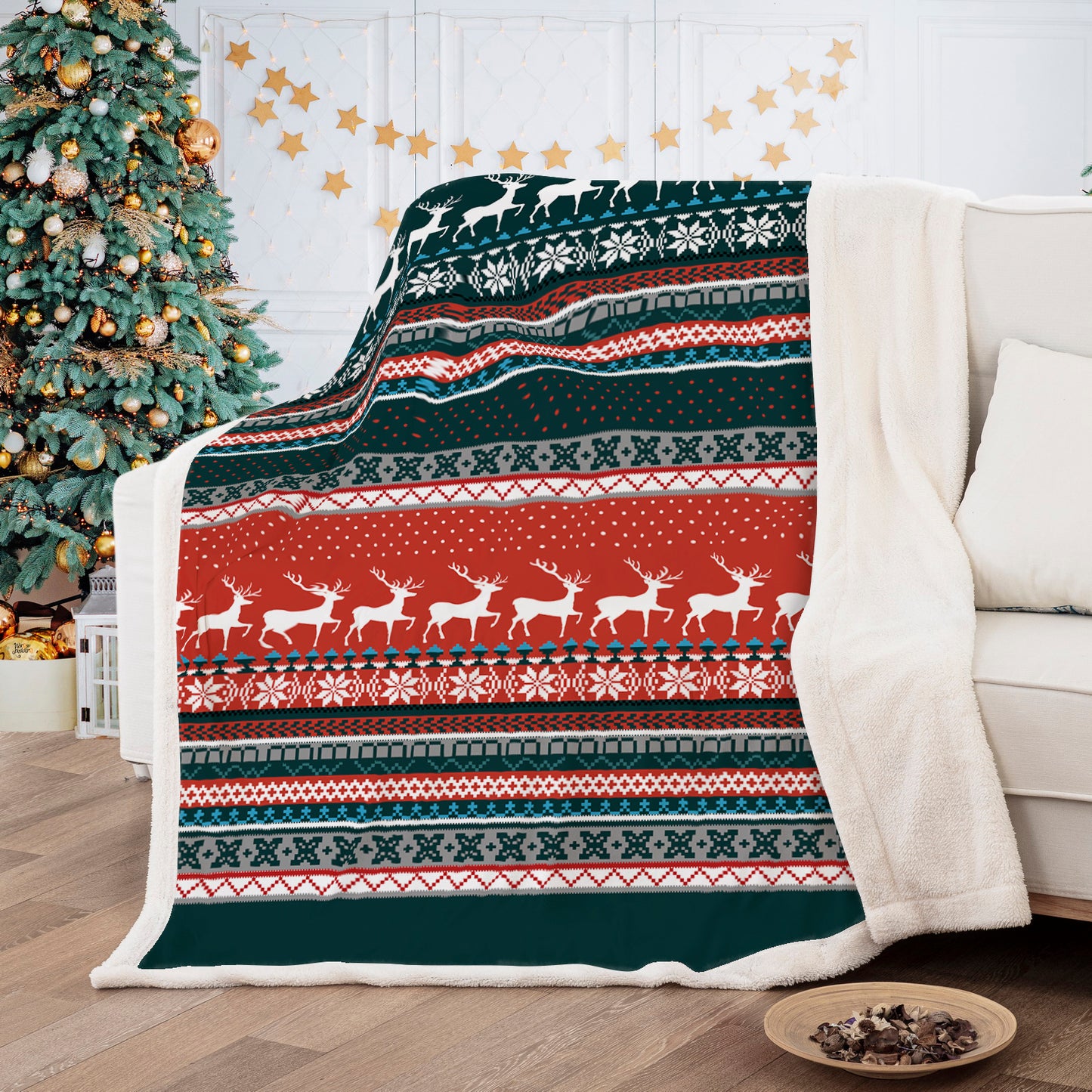 WONGS BEDDING Christmas Bohemia blanket