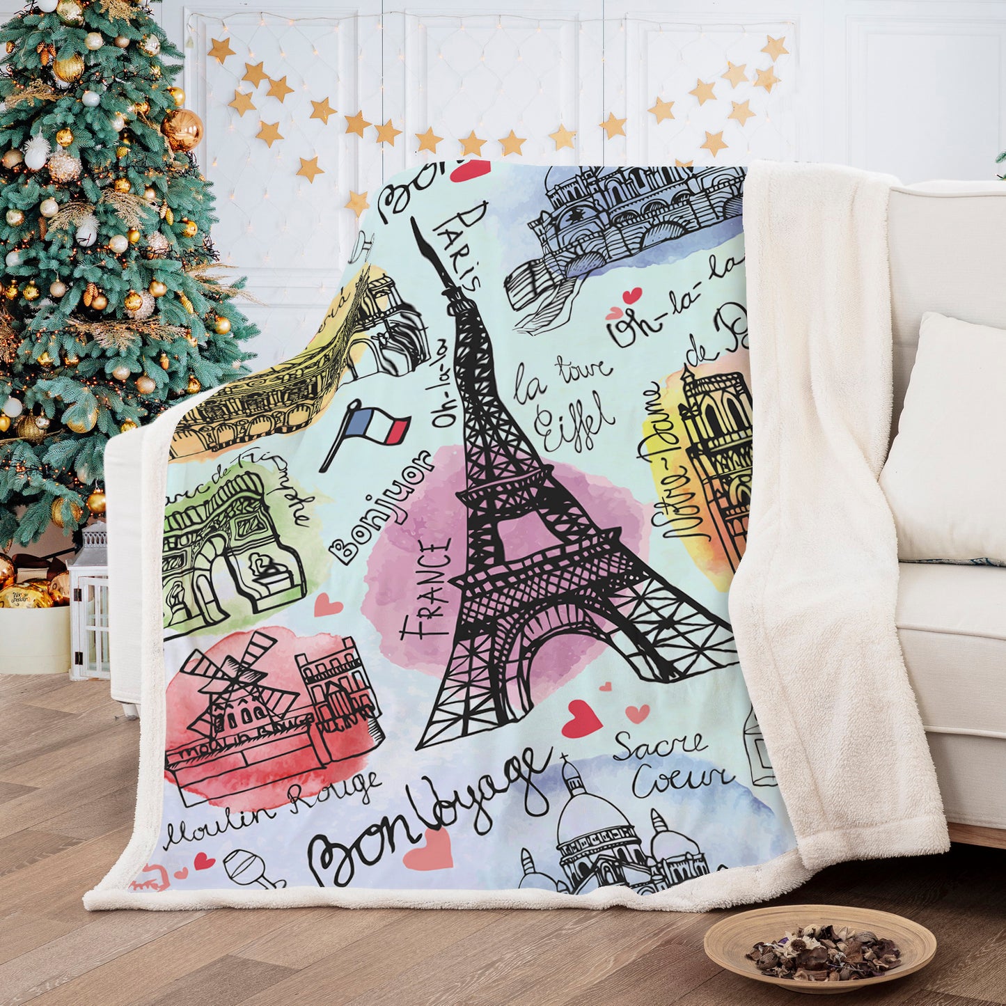 WONGS BEDDING Eiffel Tower Blanket