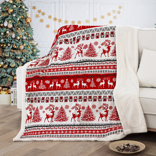 WONGS BEDDING Christmas Elements Blanket
