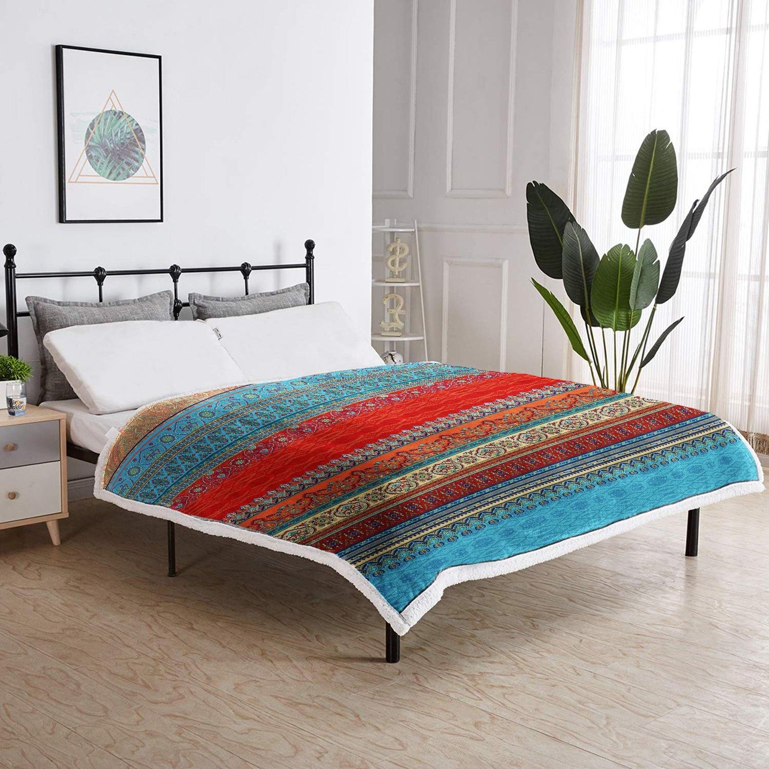 WONGS BEDDING Bohemian Design Blanket - Wongs bedding