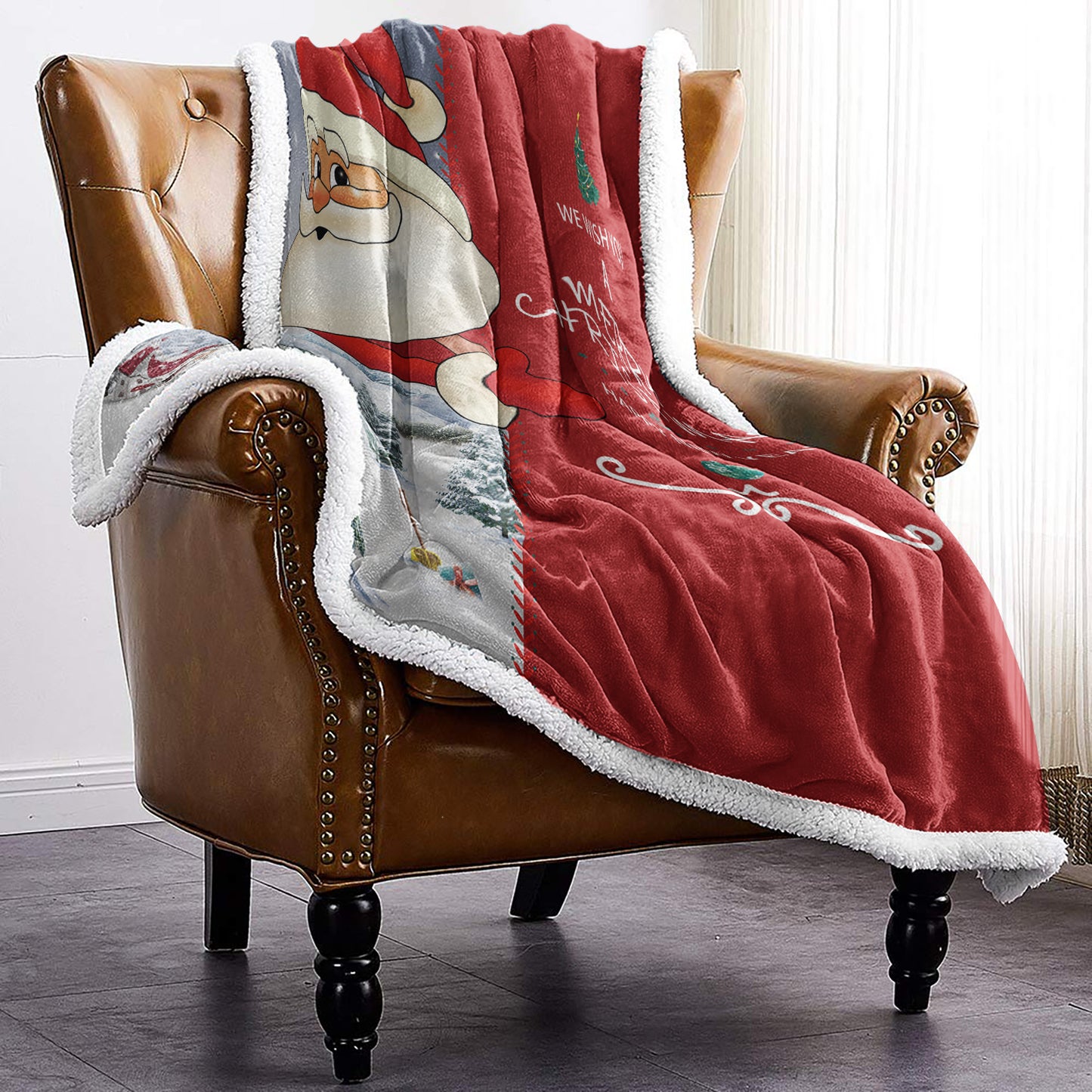 WONGS BEDDING Cartoon version of Santa blanket